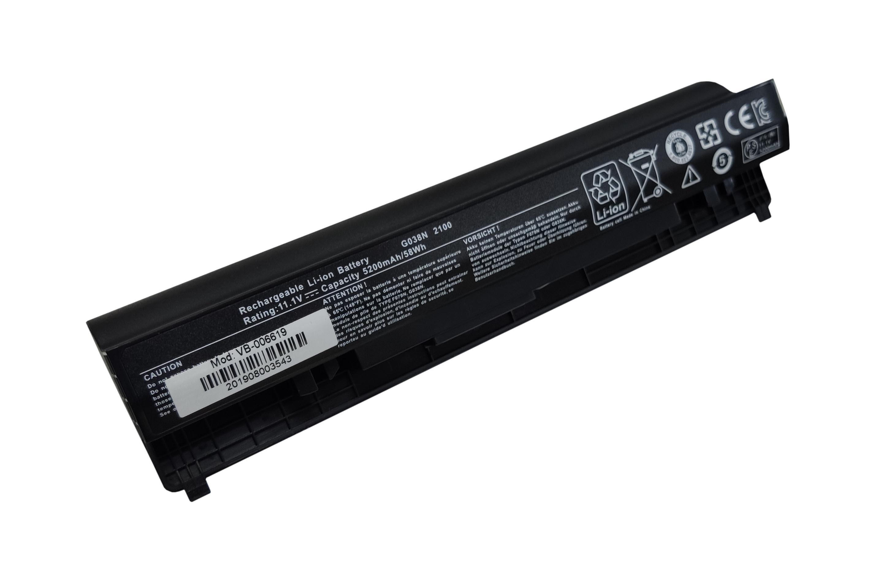 Аккумулятор для ноутбука Dell G038N Latitude 2100 11,1 V 5200 mAh