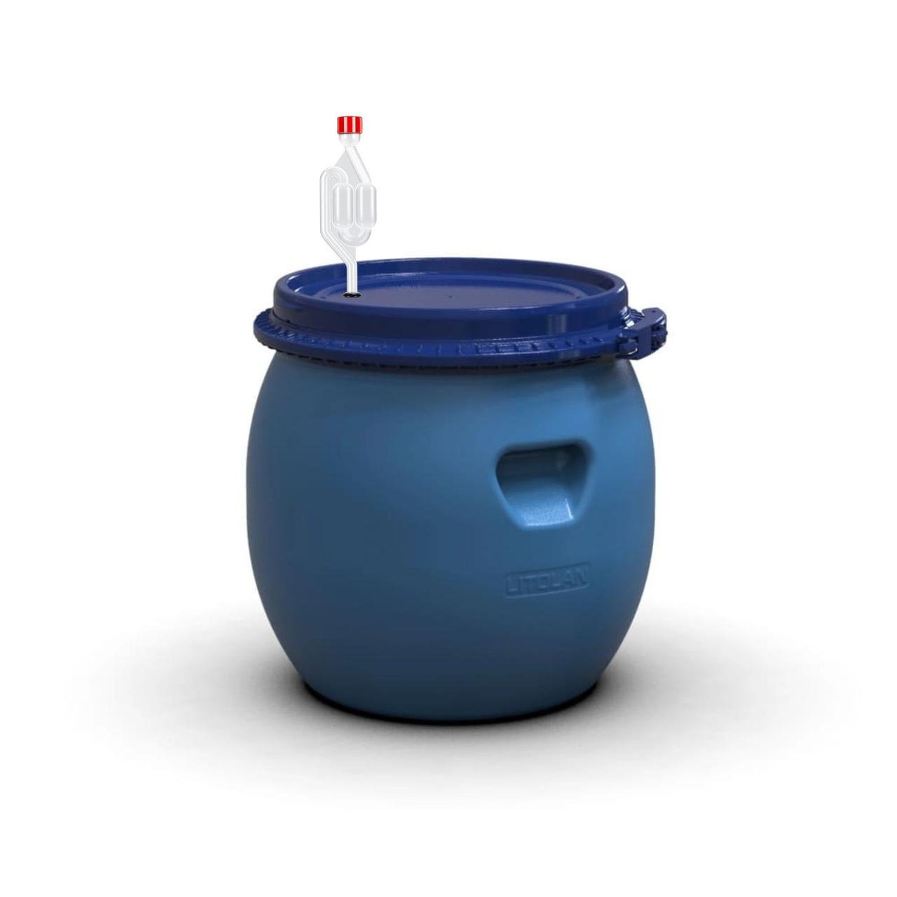 Бочка для брожения герметичная с винным клапаном S-образный 35 л