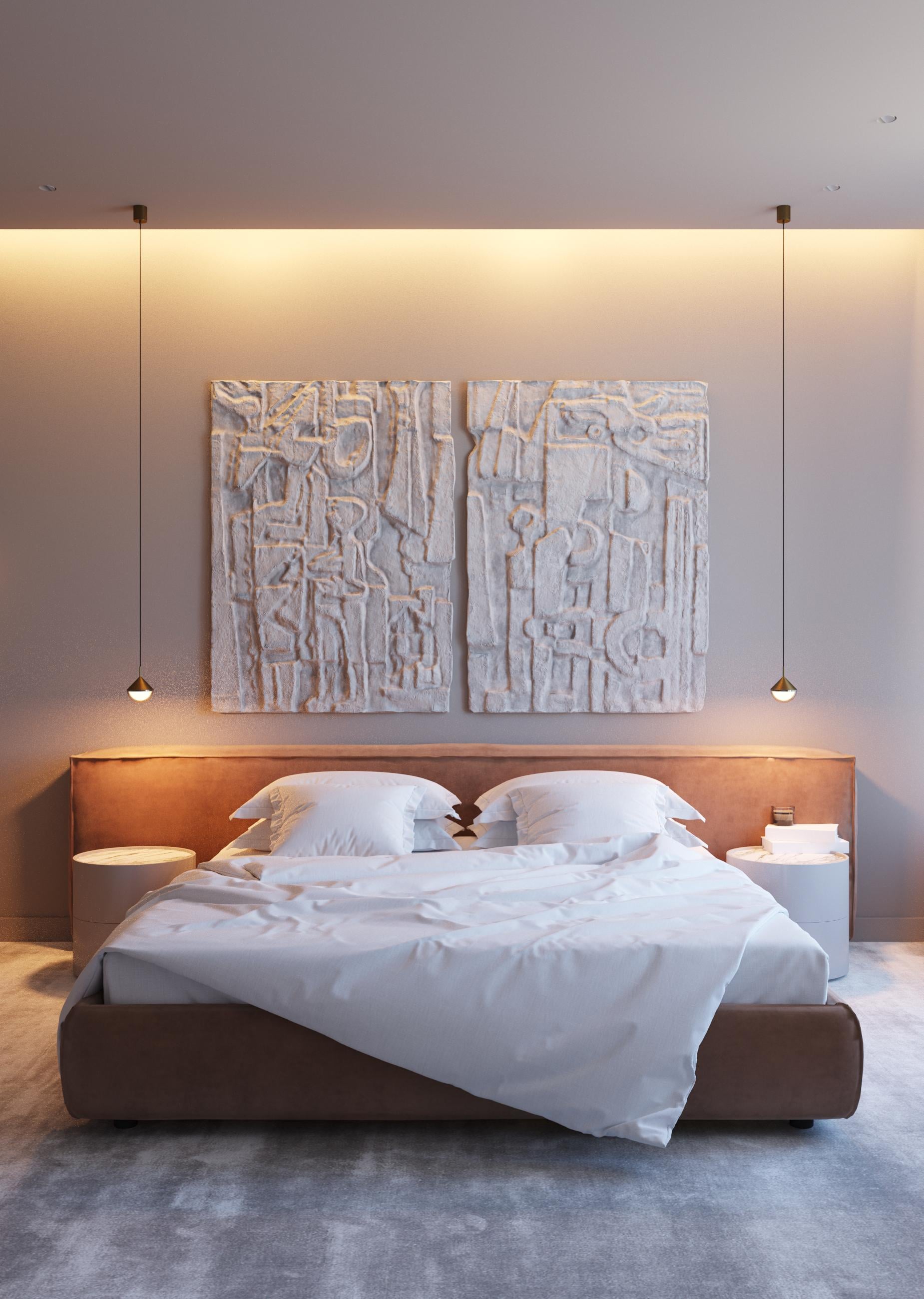 Ліжко Reef зі збільшеним узголів'ям під матрац 180х200 см (ReefEl)