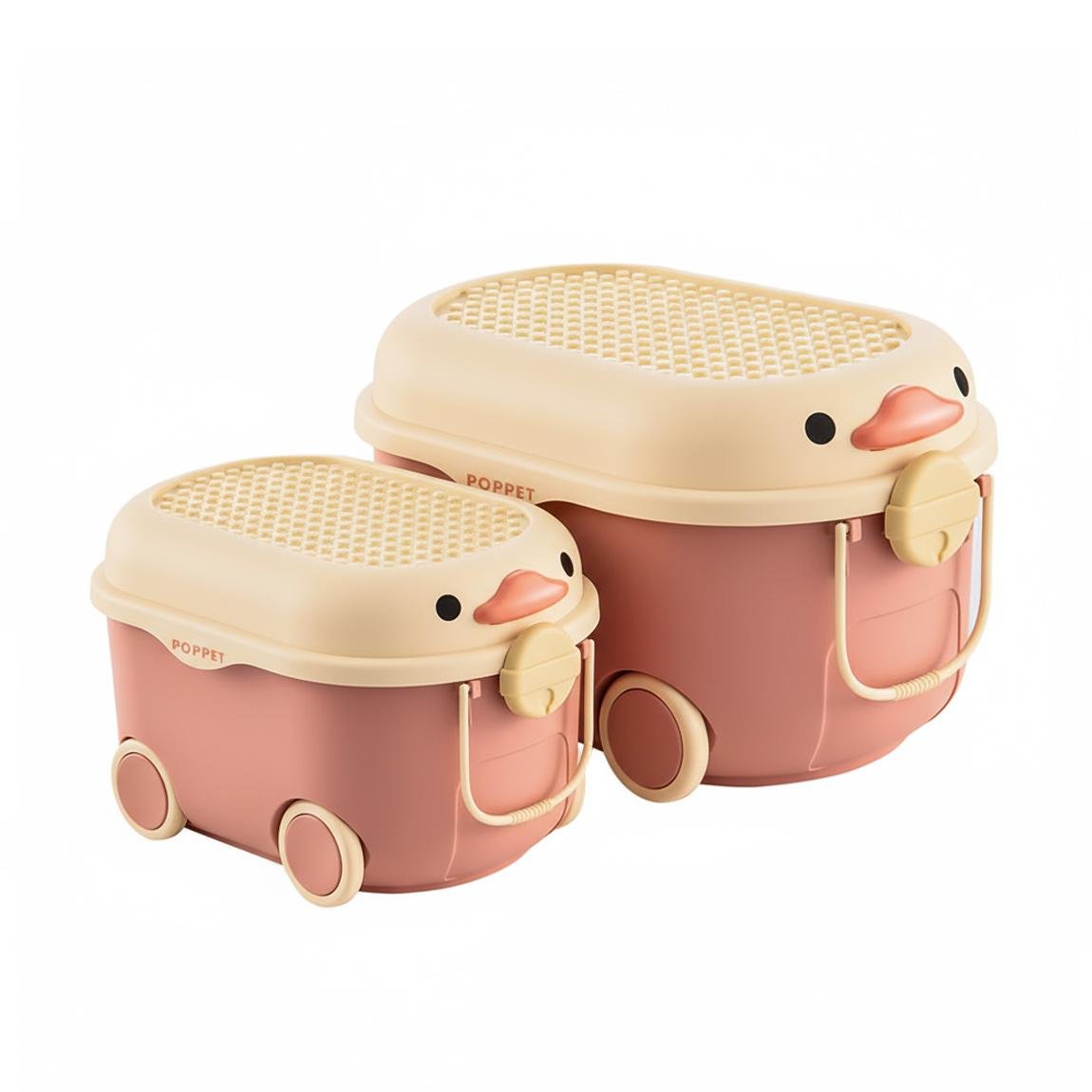 Комплект ящиков для хранения игрушек Poppet Утенок (PP-001O-LM) Комплект ящиков для хранения игрушек Poppet Утенок (PP-001O-LM)