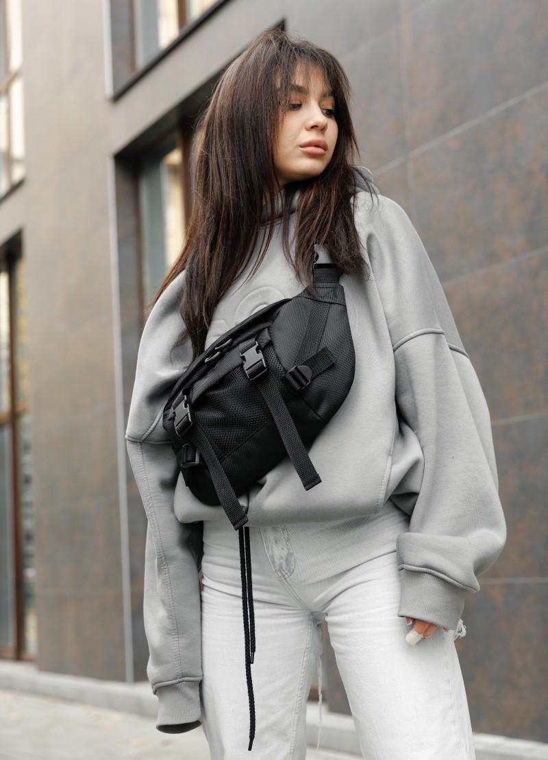 Рюкзак жіночий Sambag RollTop Double 41х27х18 см Чорний (24330065) - фото 3 Рюкзак жіночий Sambag RollTop Double 41х27х18 см Чорний (24330065) - фото 3