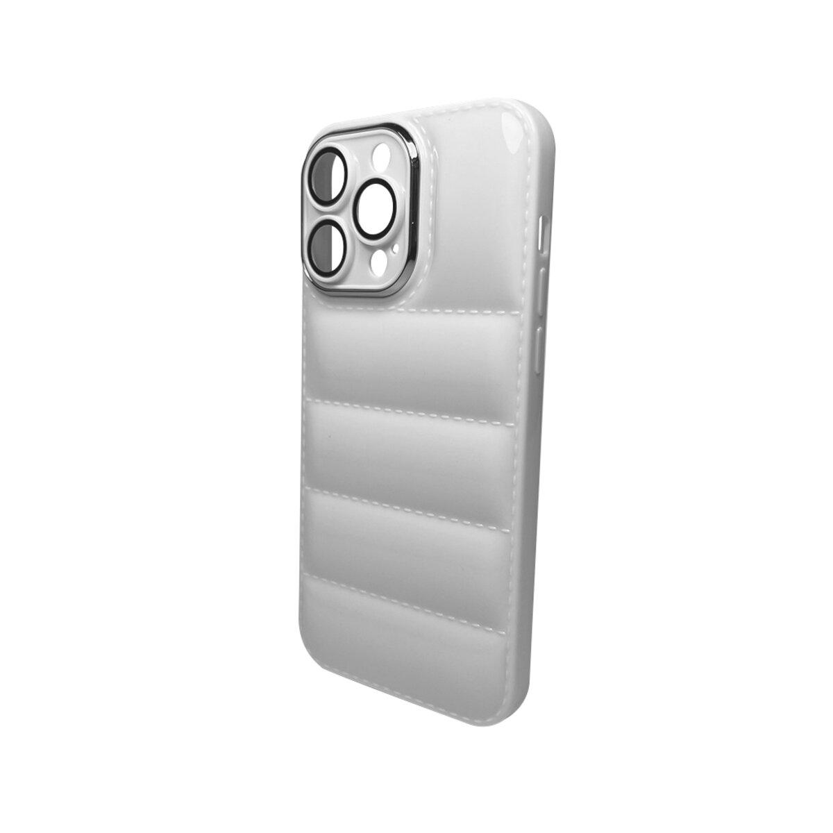 Протиударний чохол для Apple iPhone 15 Pro Down Jacket Frame / White