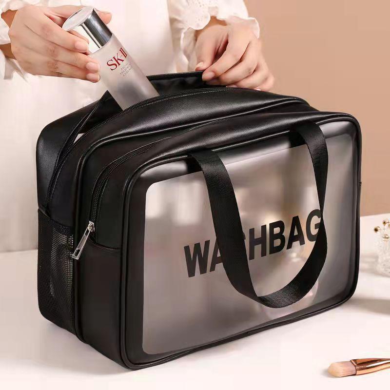 Сумка-органайзер Washbag для косметики и средств гигиены водонепроницаемая Черный (IBH044S) - фото 4