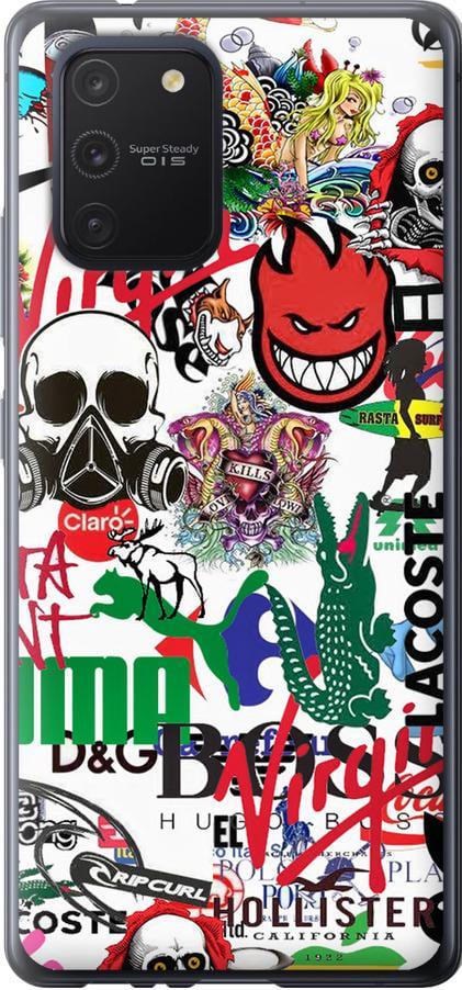 Чехол на Samsung Galaxy S10 Lite 2020 Many different logos (4022u-1851-42517) Чехол на Samsung Galaxy S10 Lite 2020 Many different logos (4022u-1851-42517)