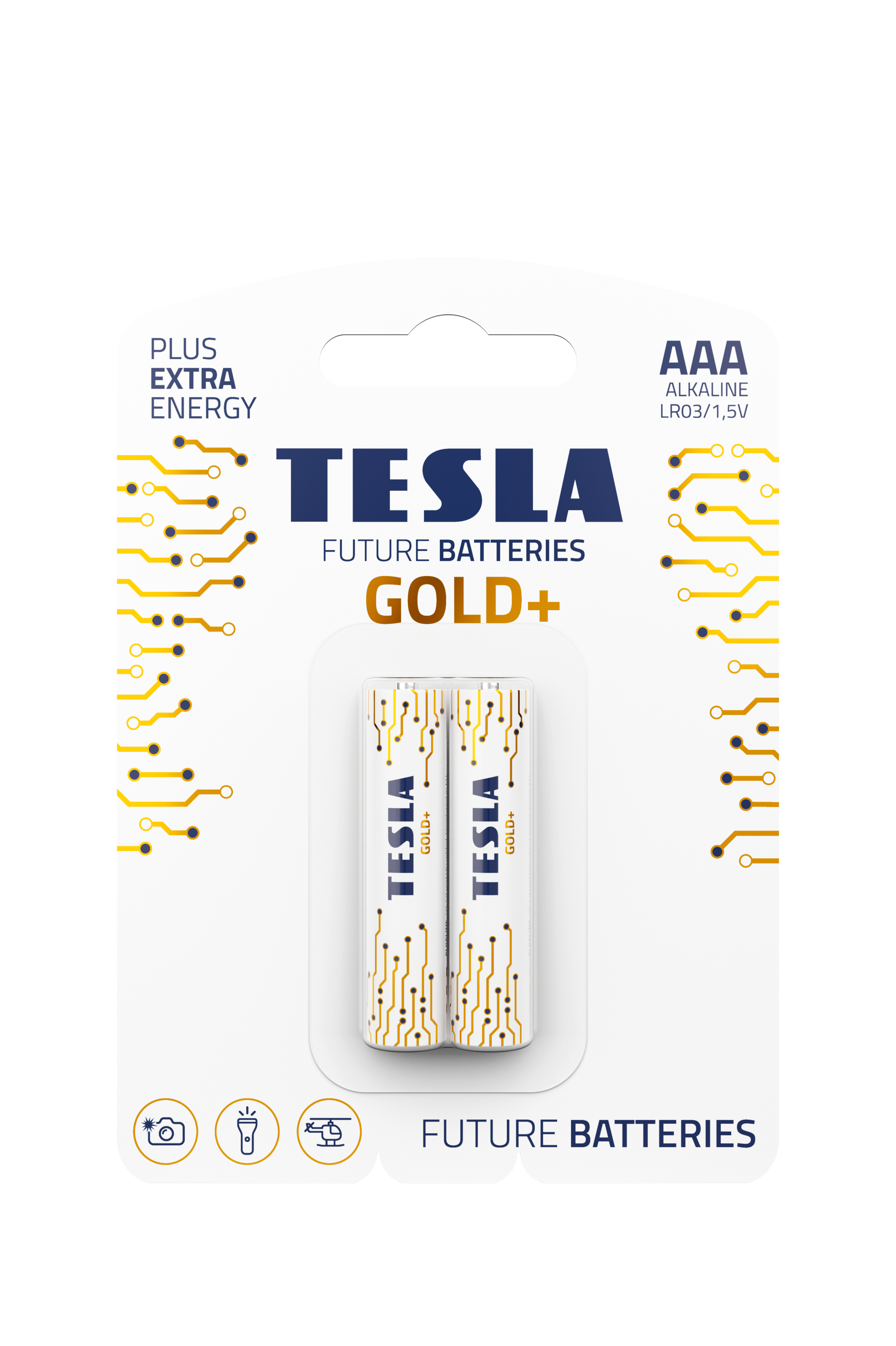 Батарейки Tesla Gold AAA LR03 2 шт. (000003262)