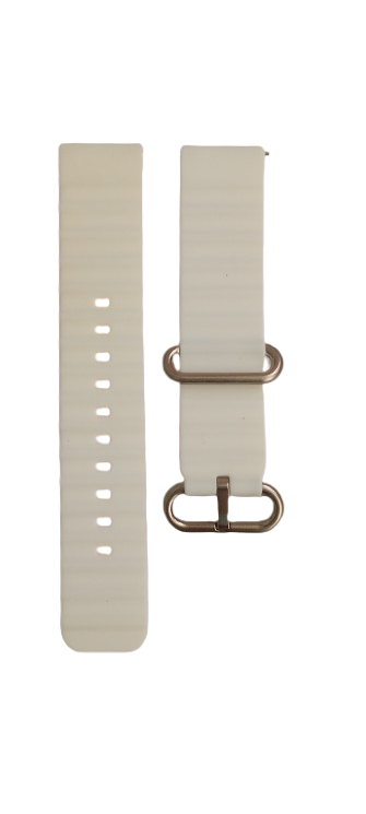 Ремешок для часов силиконовый 20х175 мм Белый (2239) - фото 1 Ремешок для часов силиконовый 20х175 мм Белый (2239) - фото 1