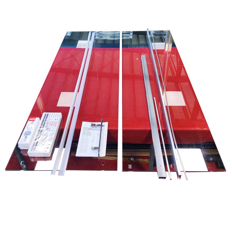 Душевая дверь в нишу KOER SR SD01-140x200-TR-01 прозрачное стекло Easy Clean 8 мм Хром (KR5380) - фото 4