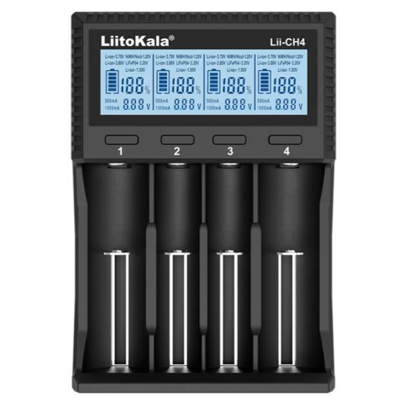 Зарядка для аккумуляторов универсальная LiitoKala Lii-CH4 4xАА/ААА (2681008042)