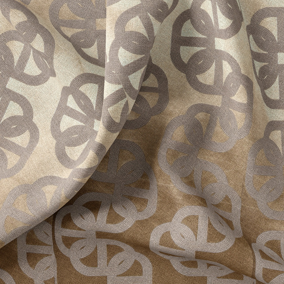 Ткань портьерная жаккардовая IDEIA Zveno V-05 3,0 м Бронзовый (2200004173849)