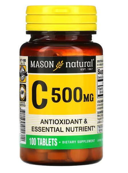 Витамин C Mason Natural 500 мг 100 таблеток (MAV-05171)