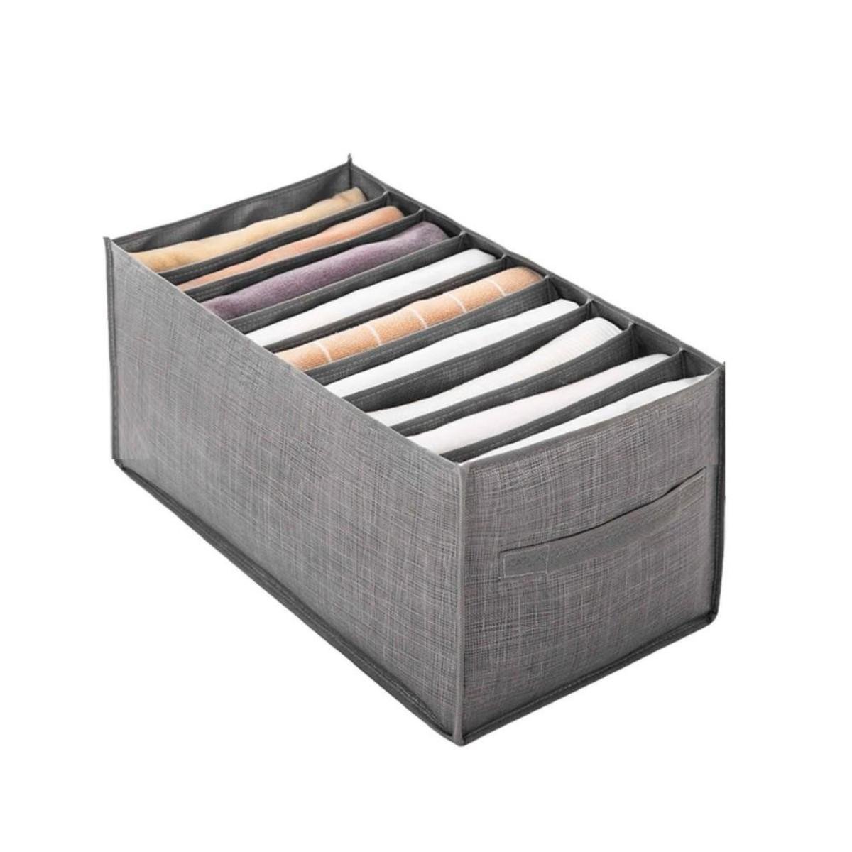 Коробка-органайзер для зберігання білизни Besser 9 відділень 44х25х22 см (4425229J-GREY)