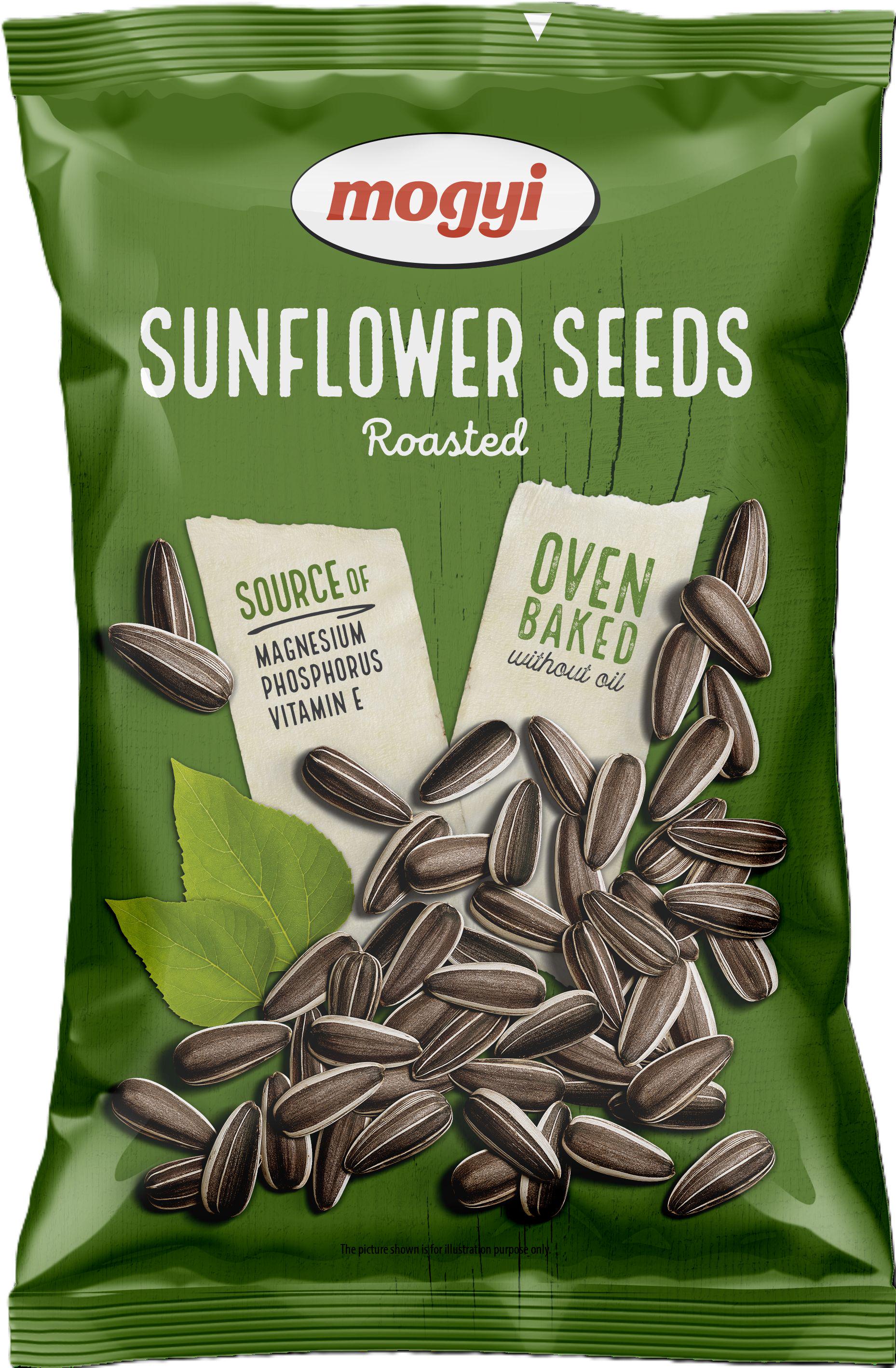 Насіння соняшника смажене Mogyi сіре смугасте не солоне 200 г (10010)