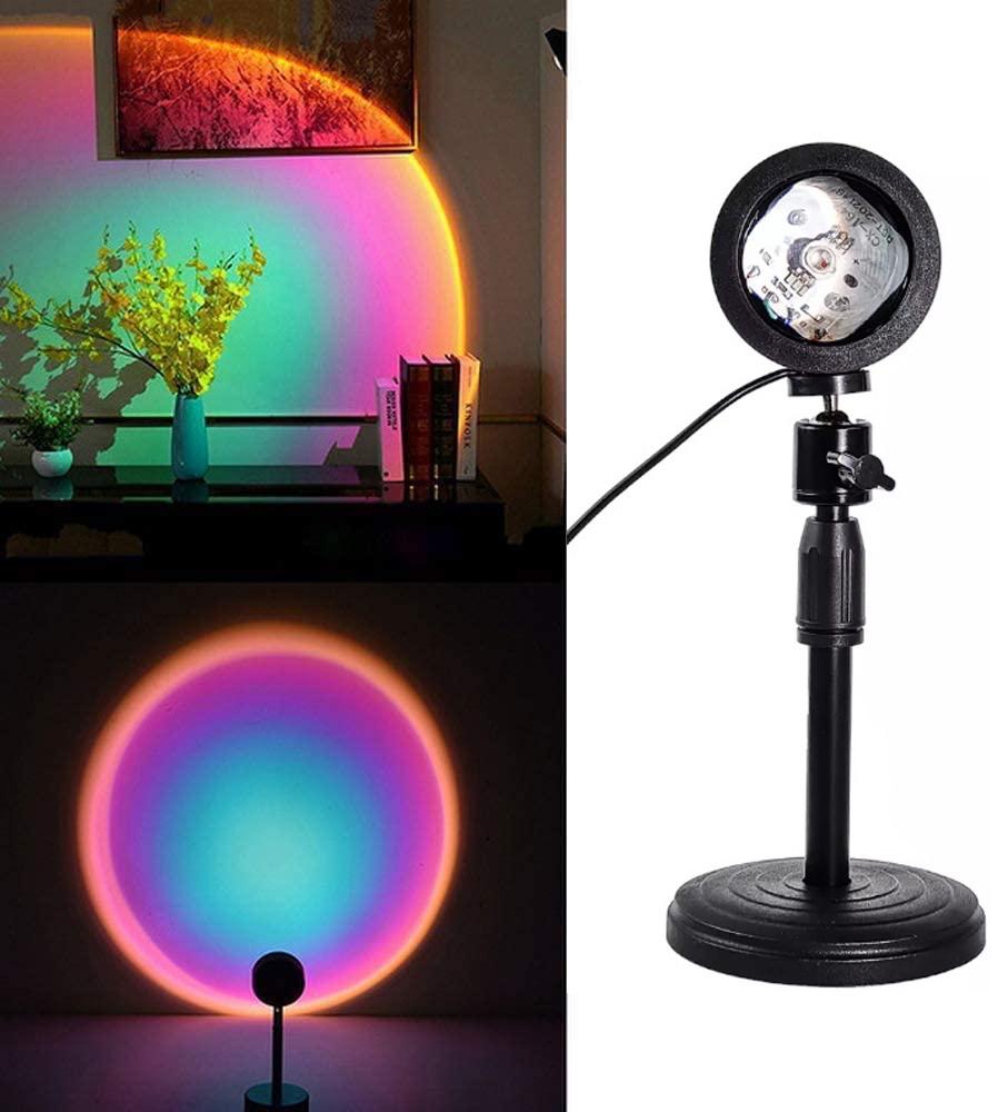 Проекционная RGB лампа-светильник SunSet 20 режимов на штативе - фото 2 Проекционная RGB лампа-светильник SunSet 20 режимов на штативе - фото 2