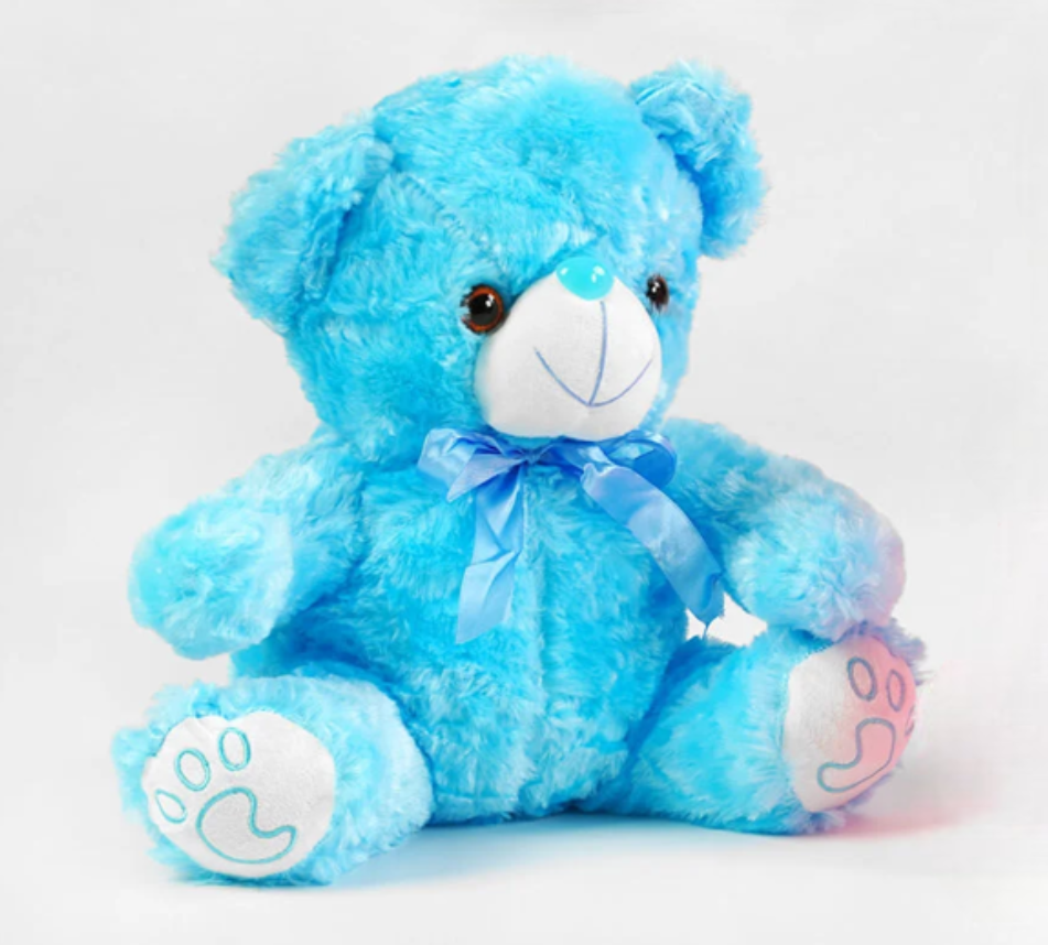 М'яка іграшка Ведмежа підсвічується 32 см Блакитний (12934153)