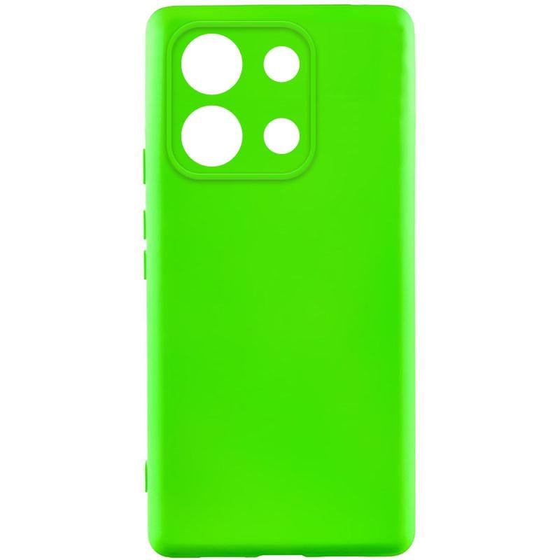 Противоударный чехол Silicone Cover Lakshmi Full Camera (AA) для Xiaomi Redmi Note 13 4G салатовый