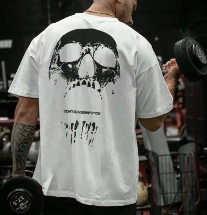 Футболка мужская с принтом Pin-000-679 повседневная M Белый (2634325674)