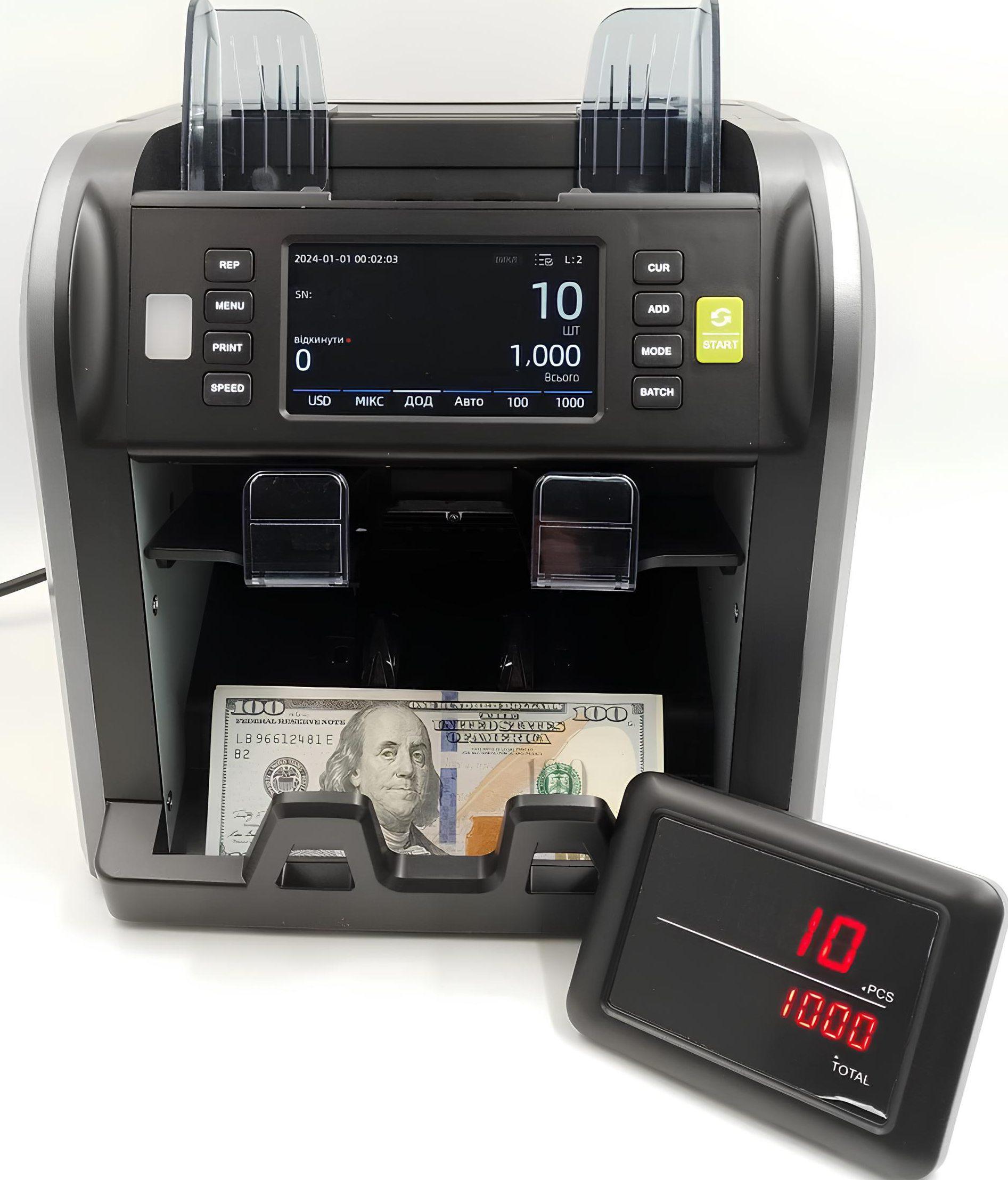 Счетчик банкнот Cron с автоматической сортировкой валют по UV/MG/MR (AL-958)