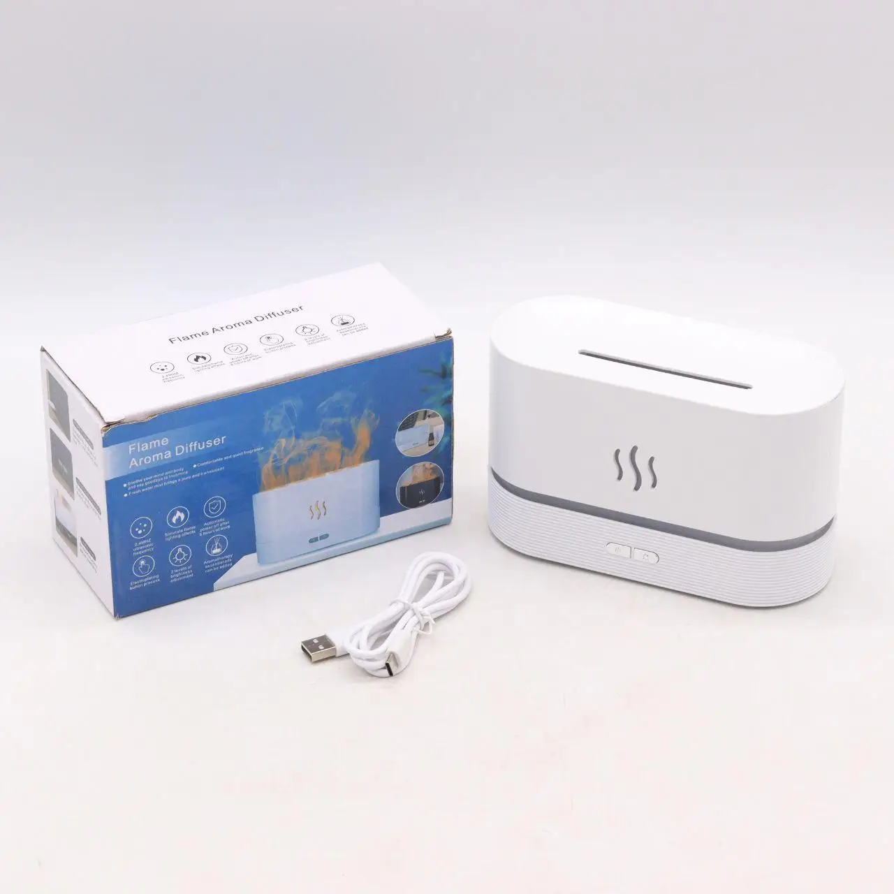 Увлажнитель воздуха Kinscoter DQ-701 USB с подсветкой эффект огня 180 мл Белый (25412466) - фото 10 Увлажнитель воздуха Kinscoter DQ-701 USB с подсветкой эффект огня 180 мл Белый (25412466) - фото 10