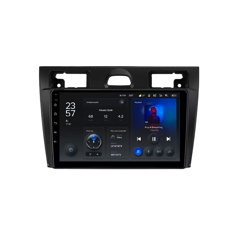 Автомагнитола штатная Teyes для Ford Fiesta Mk VI 5 Mk5 2002-2008 Android X1 2/32G Wi-Fi/4G