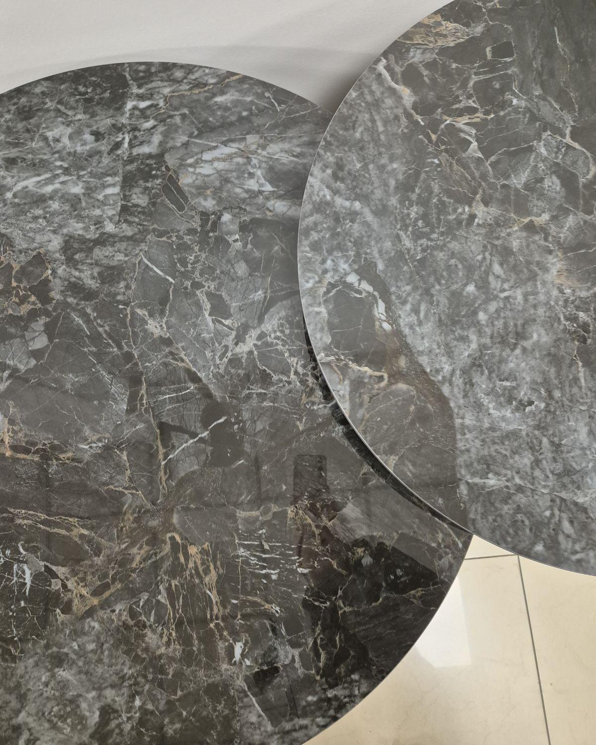 Журнальный столик Intarsio VIRGINIA A 80x35,5 см Черный глянец/Коричневый матовый (23550428) - фото 5 Журнальный столик Intarsio VIRGINIA A 80x35,5 см Черный глянец/Коричневый матовый (23550428) - фото 5