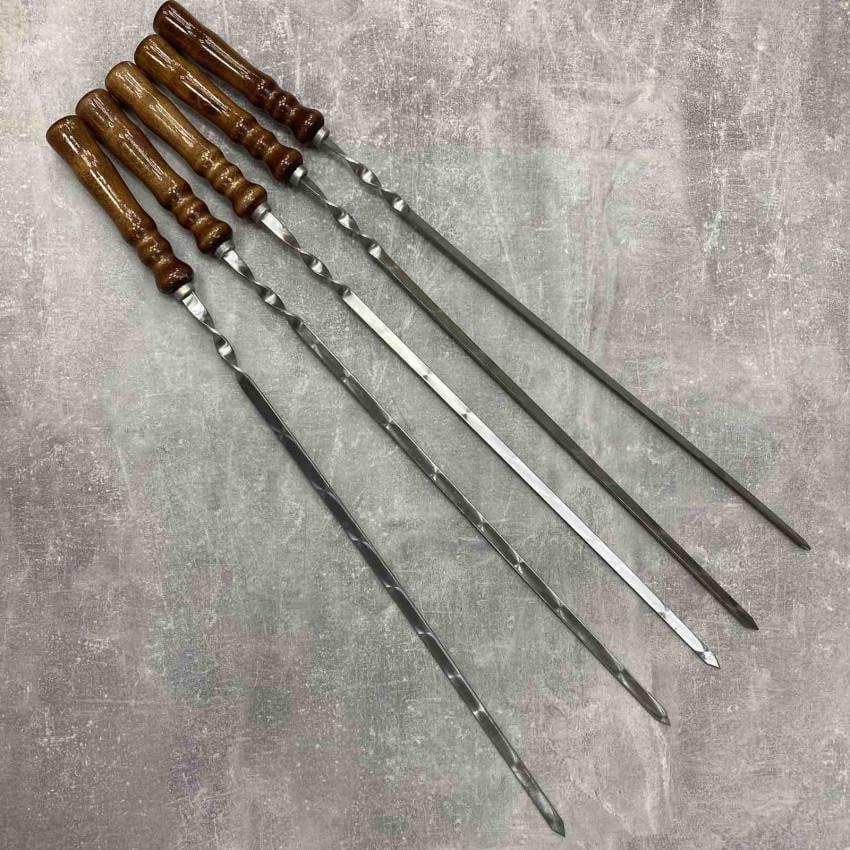 Набір шампурів A-PLUS 7575 з дерев'яною ручкою 75 см 5 шт. (1850442057)