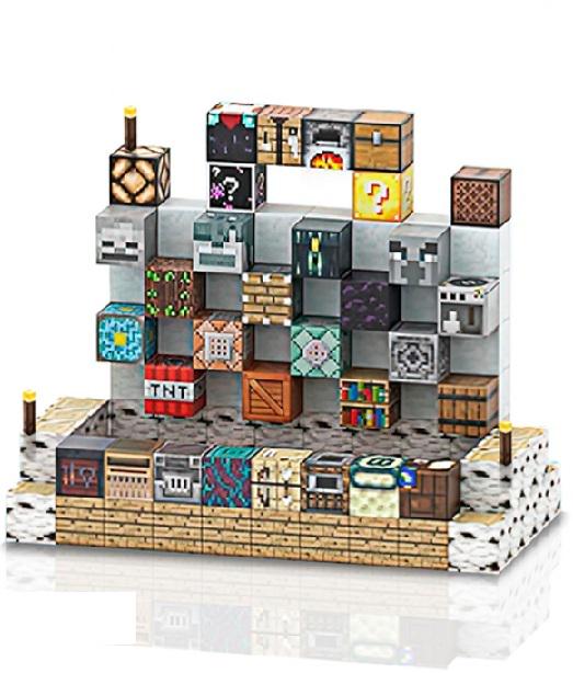Конструктор магнітний Minecraft Магазин інструментів 128шт./4 фігурки (005/6)