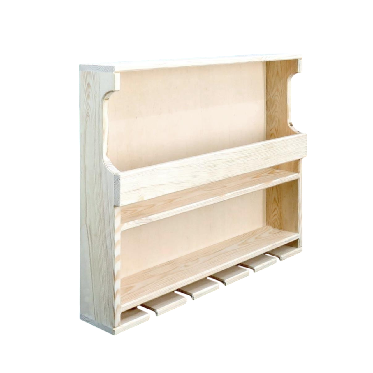 Полка для вина настенная из дерева Цуруга Бланже (ПНК-006401)