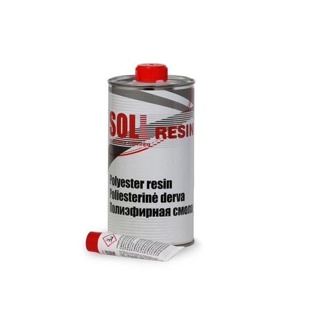 Смола полиэфирная SOLL Resin с отвердителем 0,5 кг (000032525)