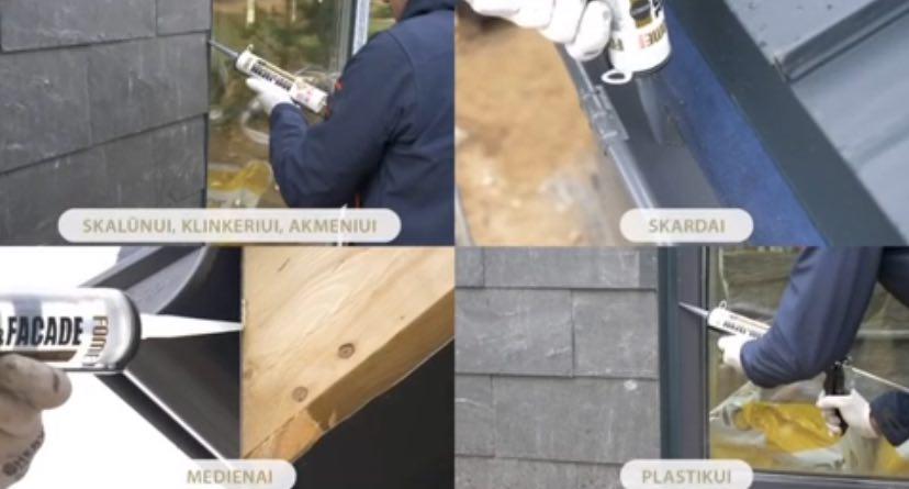 Герметик гибридный для фасадов Fome Flex Roof&Facade 600 мл Антрацитовый (01-4-2-044) - фото 2