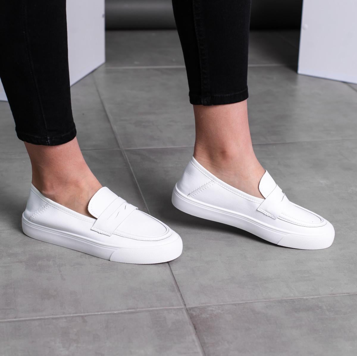 Лоферы женские Fashion р. 39 24,5 см Белый (3564)