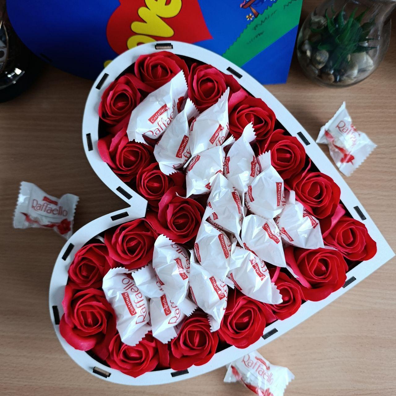 Бокс сердце с конфетами (ar282) - фото 2 Бокс сердце с конфетами (ar282) - фото 2