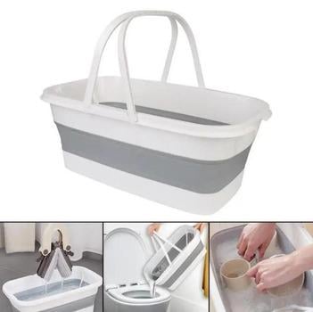 Ведро складной силиконовый для стирки и швабр 15921 - фото 4 Ведро складной силиконовый для стирки и швабр 15921 - фото 4