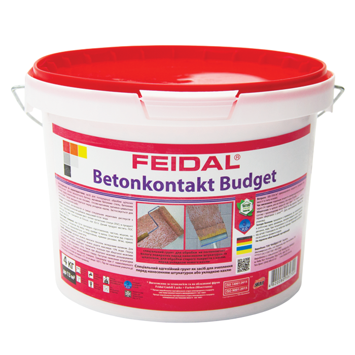 Грунт специальный адгезионный Feidal Betonkontakt Budget 4 кг (2028273663)