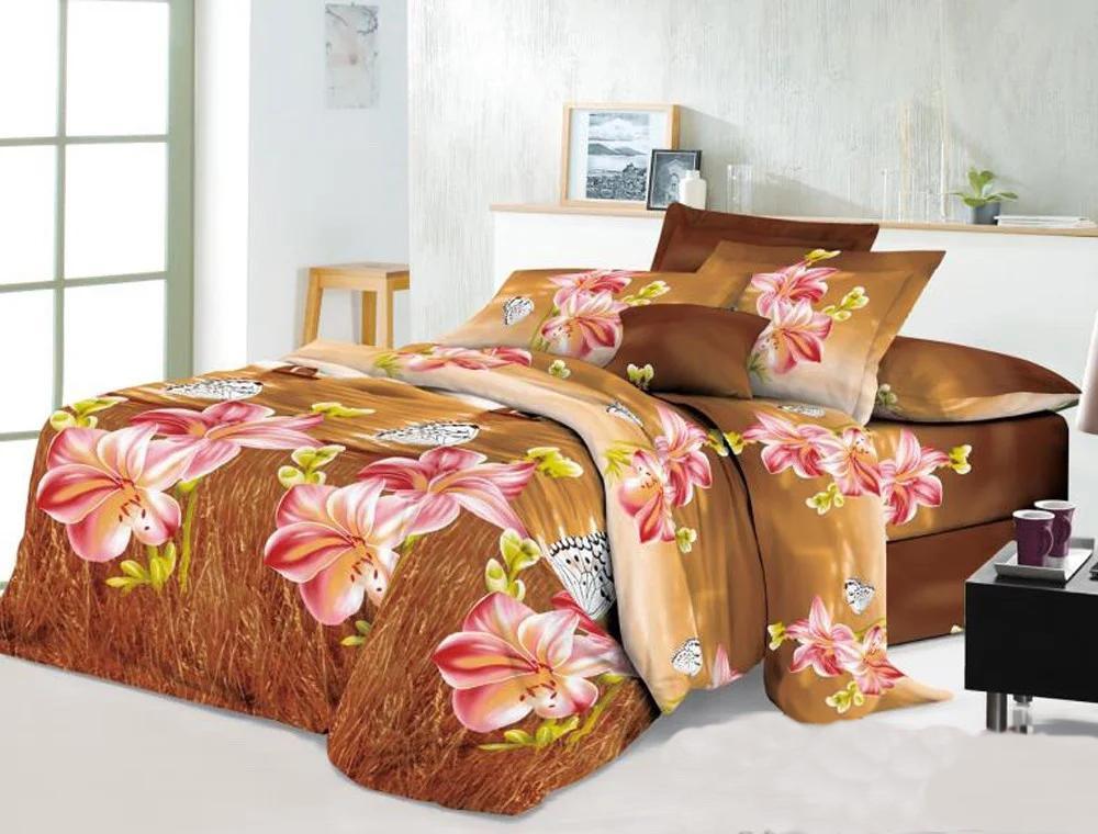 Комплект постельного белья MirSon 15-0169 Vaduz полуторный евро с 2-я пододеяльниками микросатин Premium 160x220 см (2200002619486)