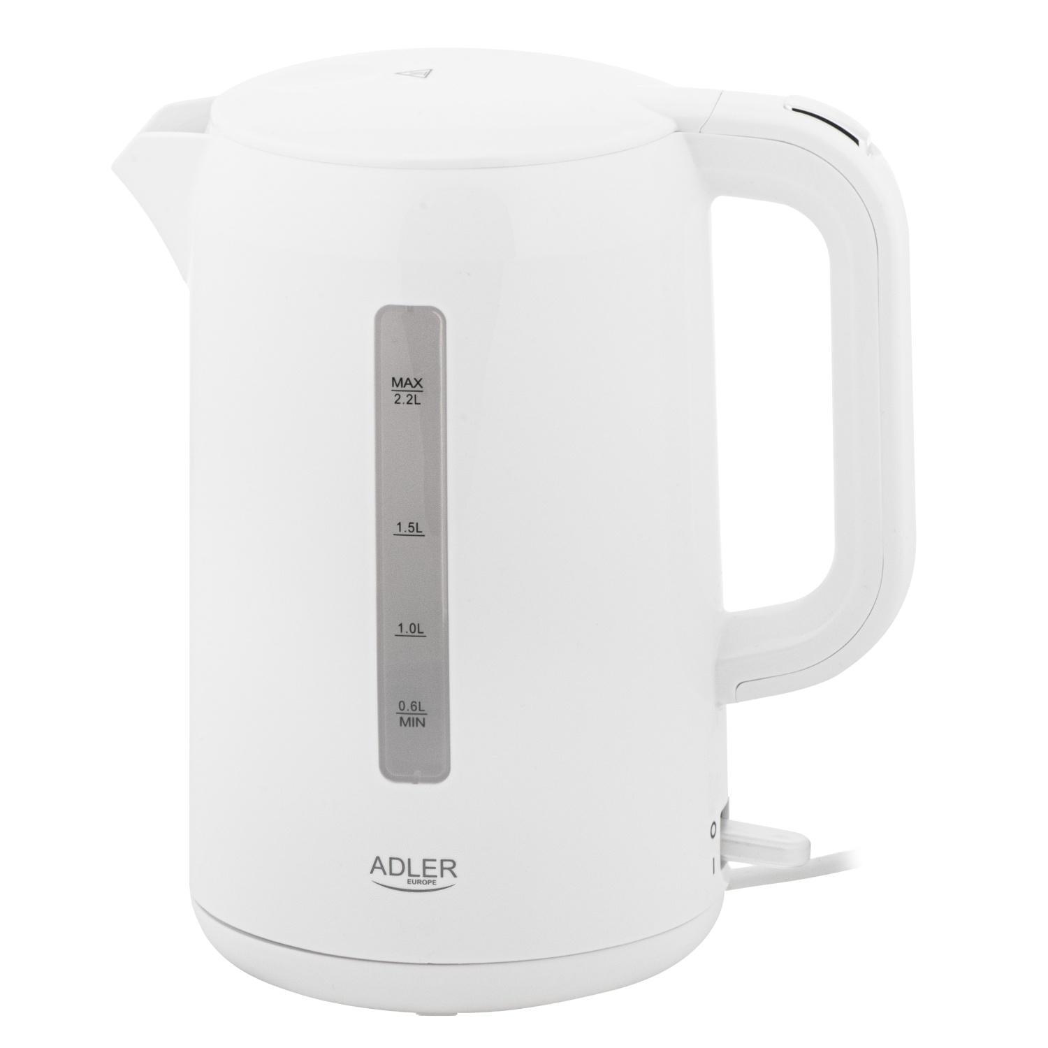 Чайник Adler AD 1386 электрический 2.2 л 2200 Вт Белый (640534) Чайник Adler AD 1386 электрический 2.2 л 2200 Вт Белый (640534)