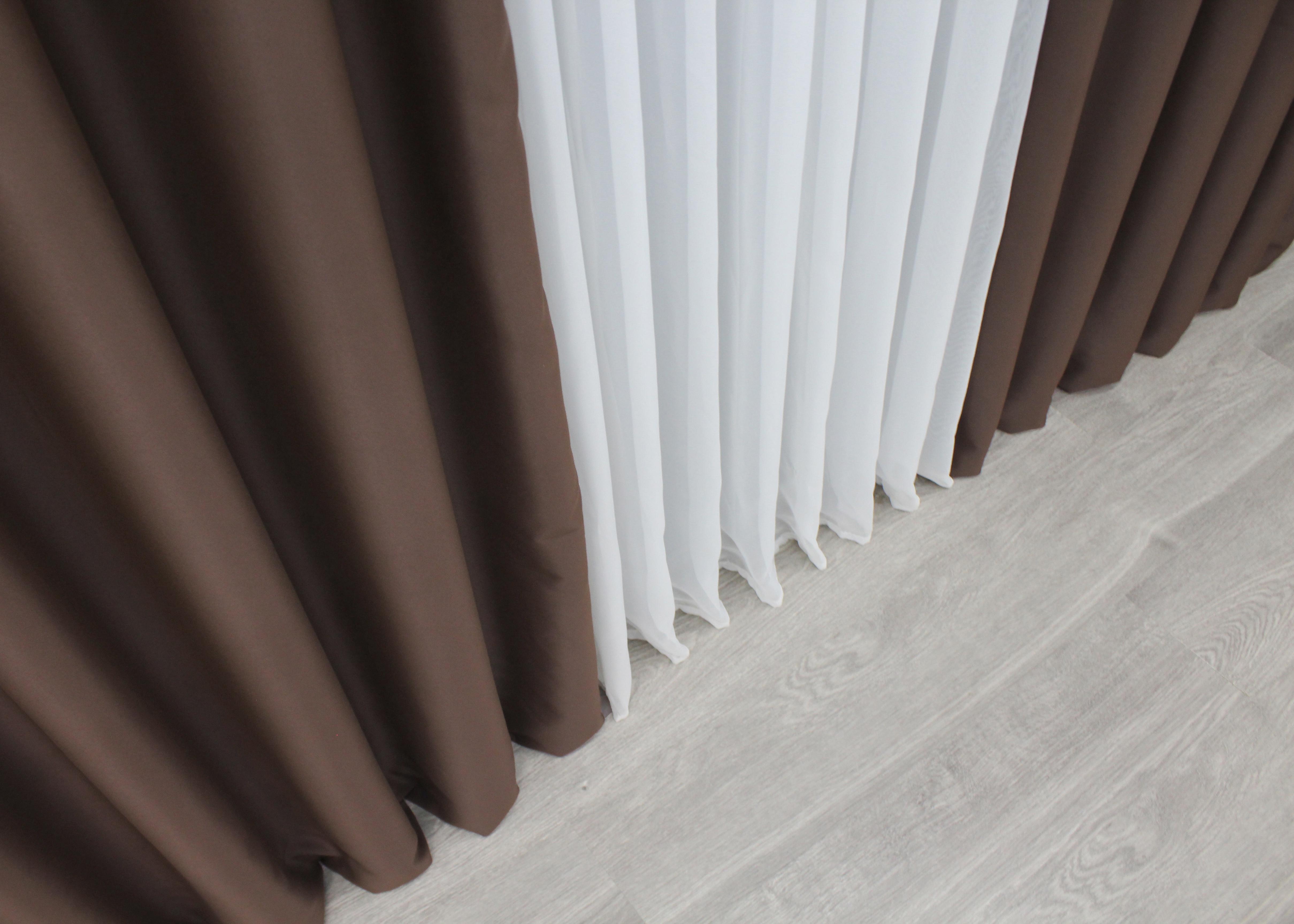 Комплект готовых штор VR-Textil Блекаут Bagema Rvs №1243ш 150х295 см 2 шт. Коричневый (33-0619) - фото 10 Комплект готовых штор VR-Textil Блекаут Bagema Rvs №1243ш 150х295 см 2 шт. Коричневый (33-0619) - фото 10