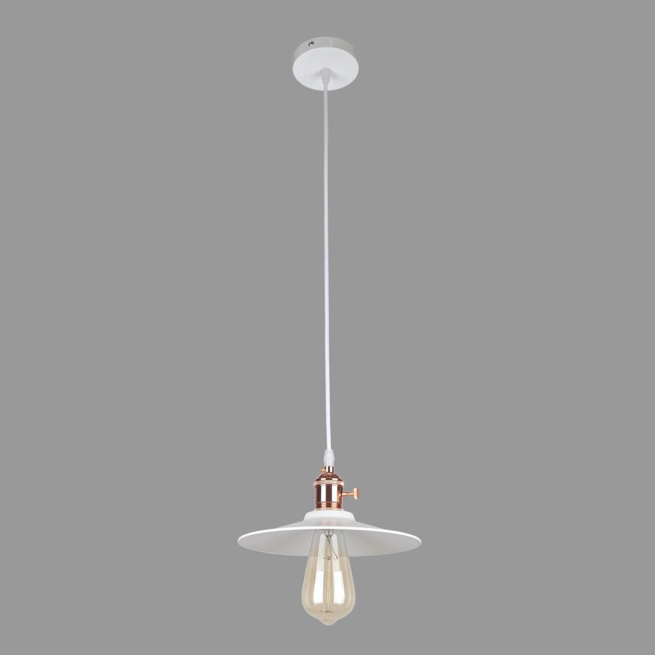 Светильник подвесной 22 см Белый (52-837F-1 WH)