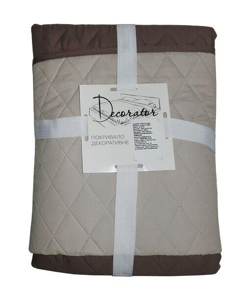 Покривало двостороннє Decorator Ромб 13-0607/17-0808 180x215 см Капучино/Бежевий (21570)