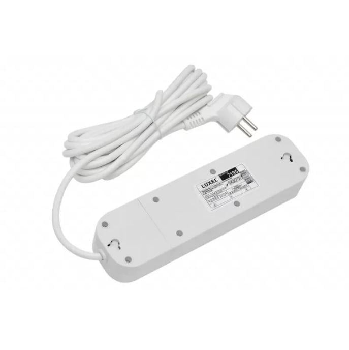 Подовжувач Luxel із заземленням та вимикачем/USB/Type C 3 розетки 3 м (7193) - фото 3 Подовжувач Luxel із заземленням та вимикачем/USB/Type C 3 розетки 3 м (7193) - фото 3