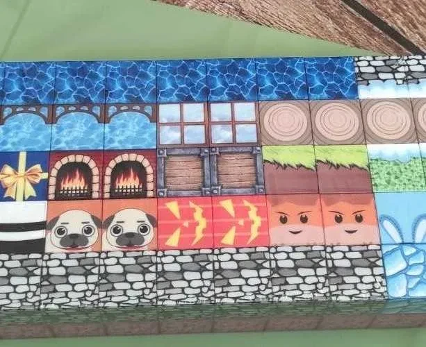 Конструктор магнітний Minecraft Замок в ліcі з водоспадом 100 кубиків - фото 3 Конструктор магнітний Minecraft Замок в ліcі з водоспадом 100 кубиків - фото 3