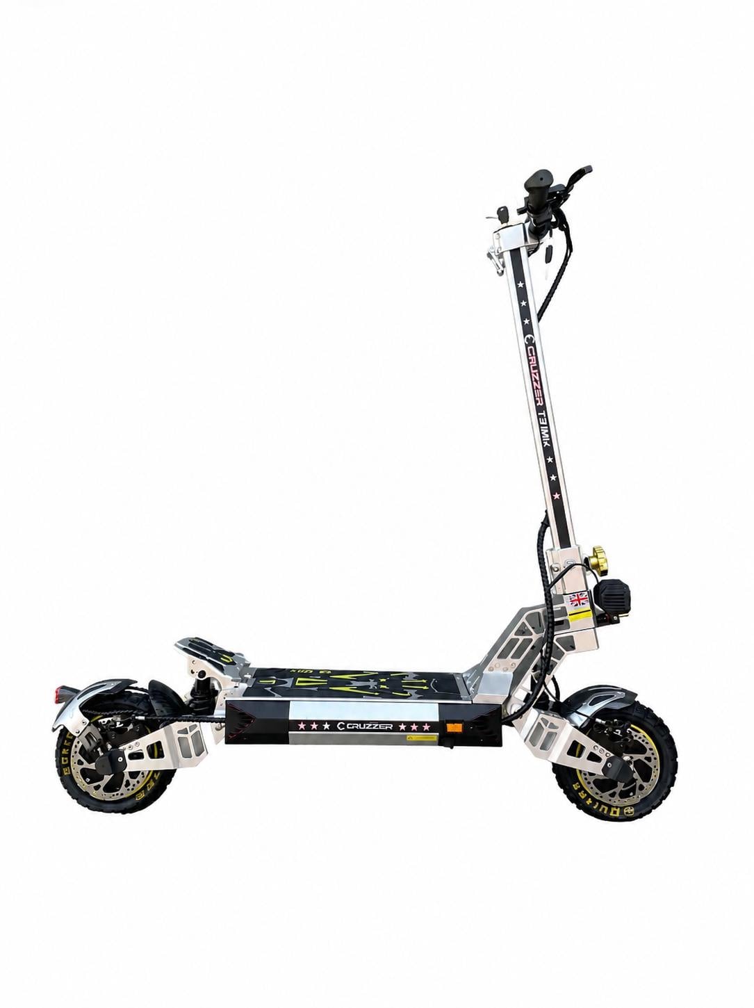 Электросамокат Cruzzer T3 PRO 10,5" 2800Wх2 60V 30 Ah полноприводный Серый металлик (C-T3-White) Электросамокат Cruzzer T3 PRO 10,5" 2800Wх2 60V 30 Ah полноприводный Серый металлик (C-T3-White)