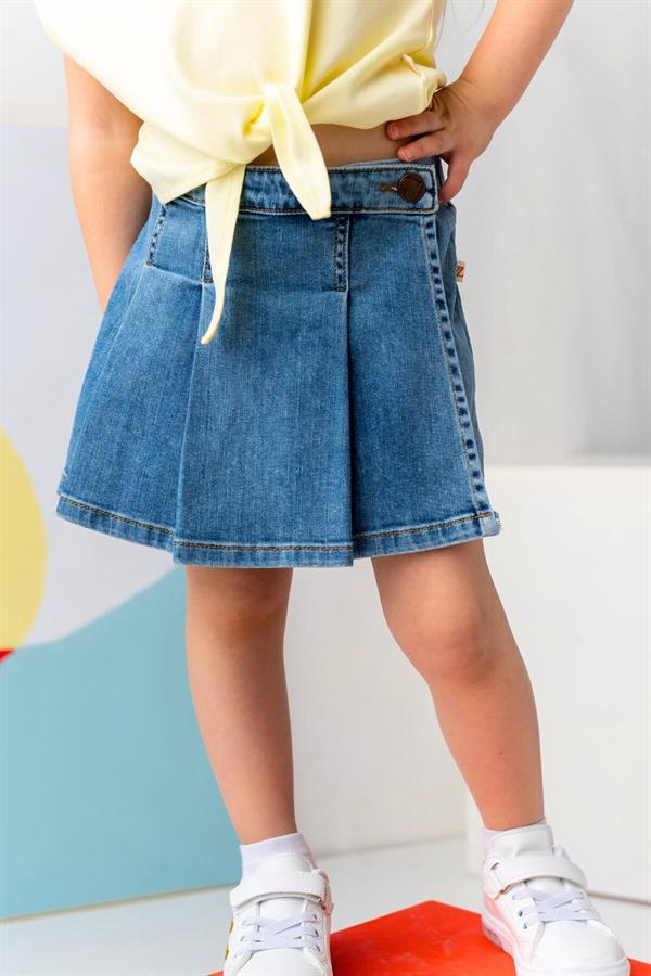 Юбка-шорти джинсовая для девочки Zeyland 3-4 года 104 см Индиго (8683169164749)