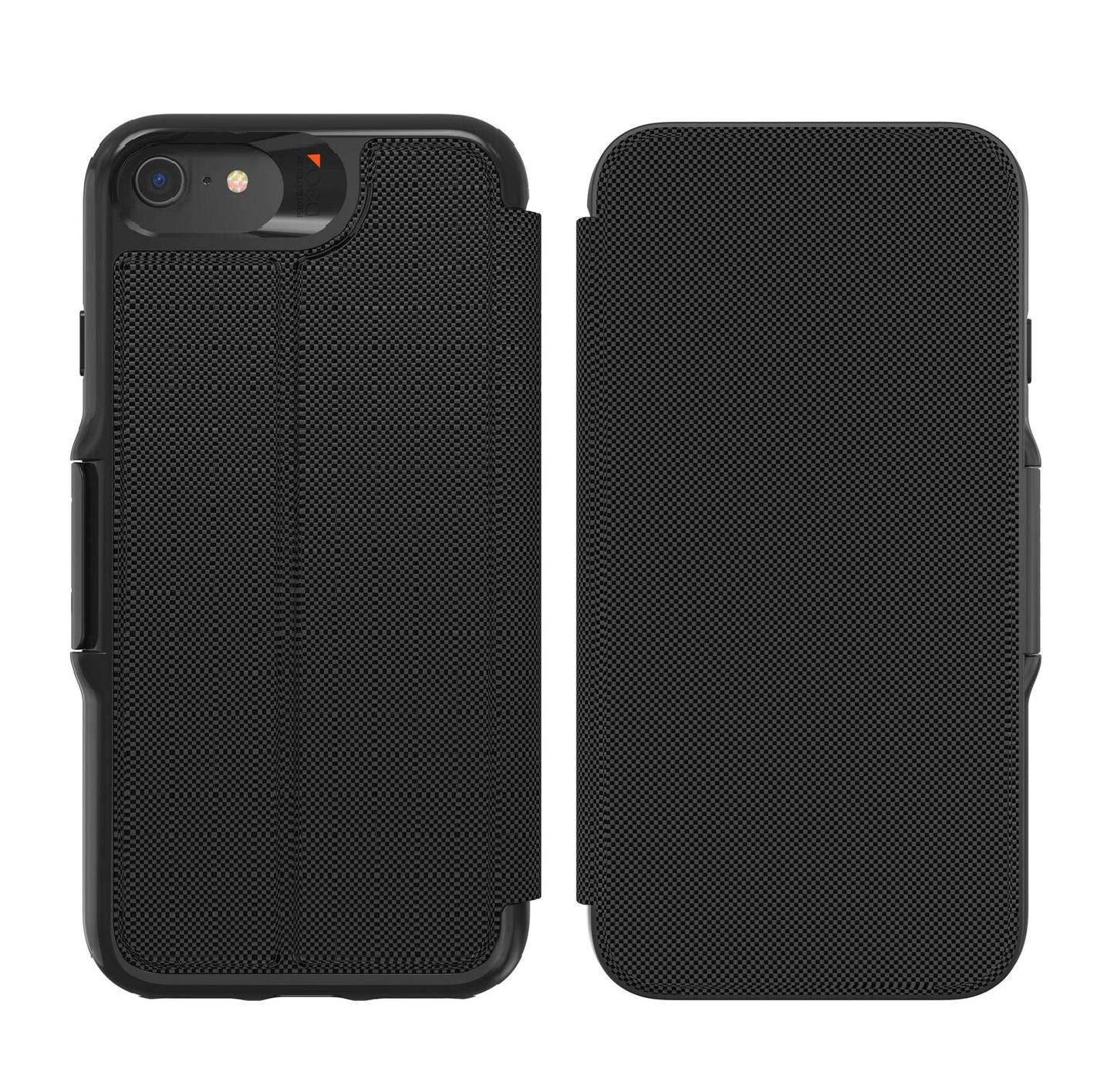 Чехол книжка противоударный Gear4 Oxford Folio для Iphone 7/8/SE 2020 Black