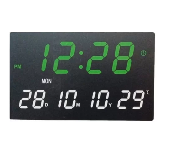 Часы настенные LED 3308 с термометром и календарем (597922) Часы настенные LED 3308 с термометром и календарем (597922)