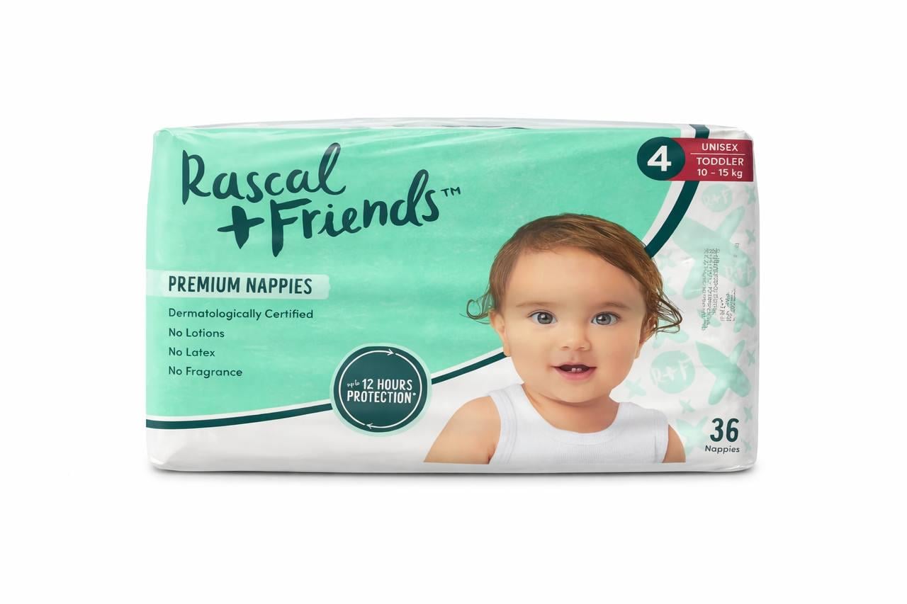 Подгузники Rascal/Friends Premium Nappies 36 шт. р.4 10-15 кг