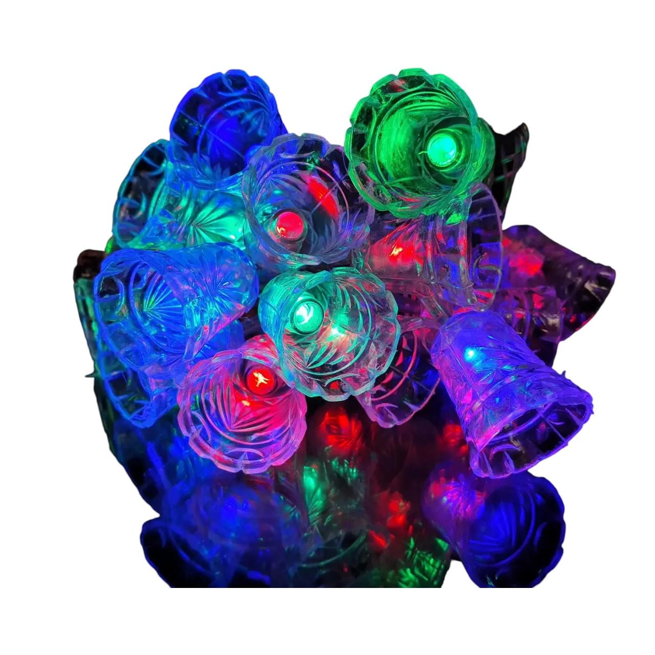 Гирлянда-нить диодная Новогодние колокольчики 20LED от сети 3,5 м Разноцветный (7G-F-7727)