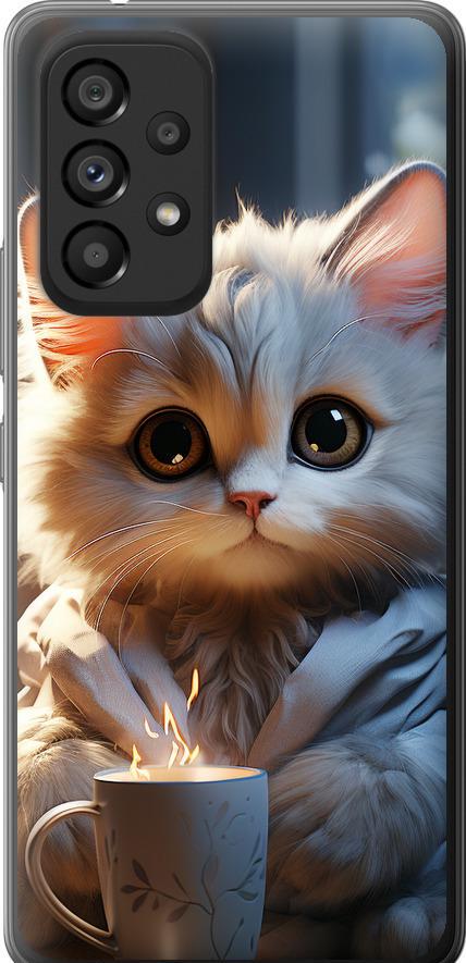 Чехол на Samsung Galaxy A53 A536E White cat (5646u-2585-42517)