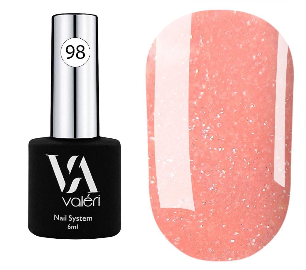Камуфлирующая база Valeri Base Fairy Tale №098 6 мл Розово-персиковый с шимером