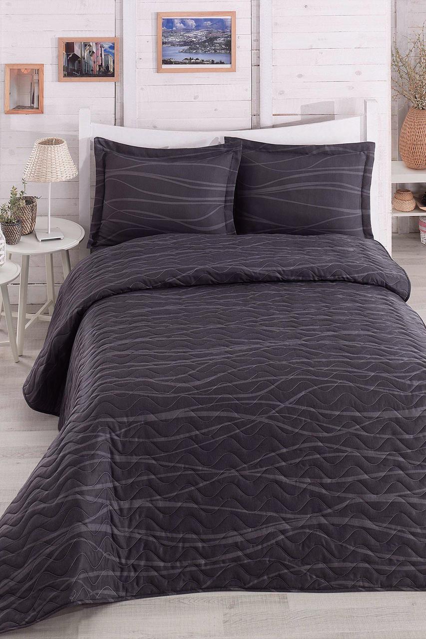 Покрывало с наволочкой Eponj Home Verda gri 160х220 см (9414484)