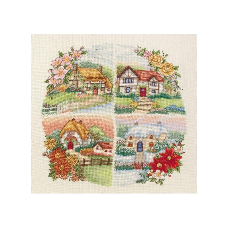 Набор для вышивания крестиком Anchor PCE750 Seasonal Cottages (16615)